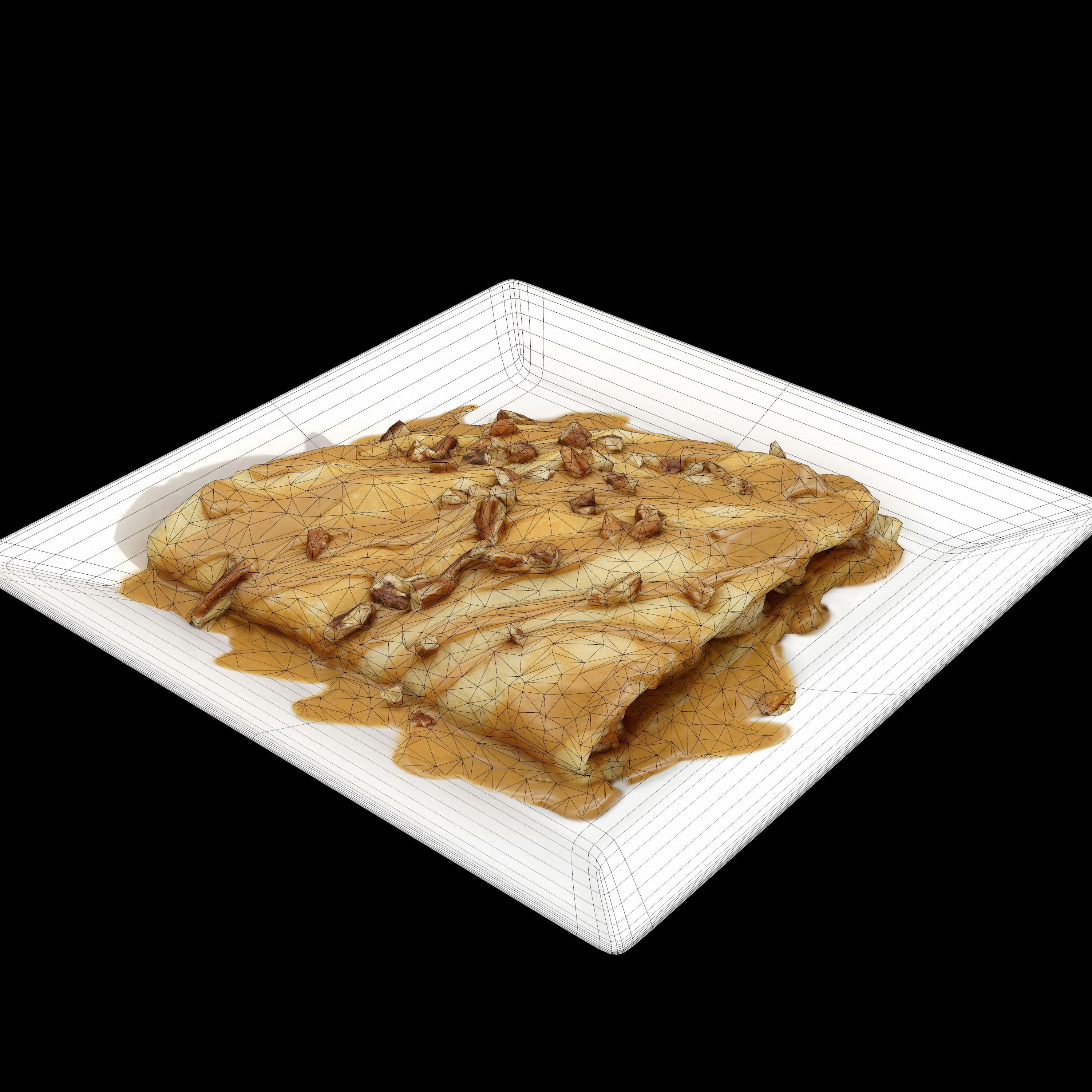 Dulce banana Low-poly 3D model_9