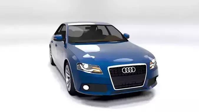 AUDI A4 2008 4D LOWPOLY