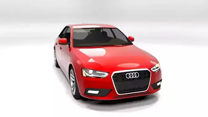 AUDI A4 2012 4D LOWPOLY