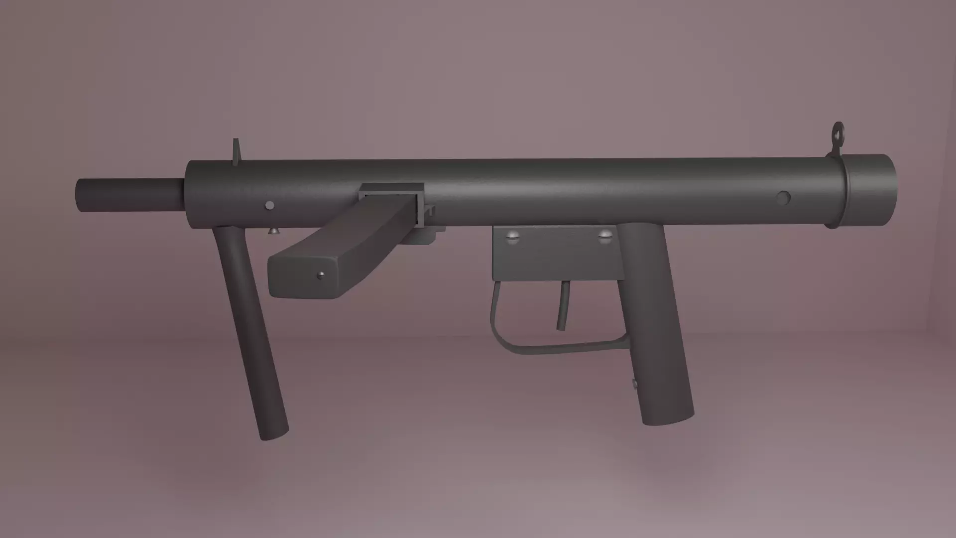 Improvised Sten Gun 3D model