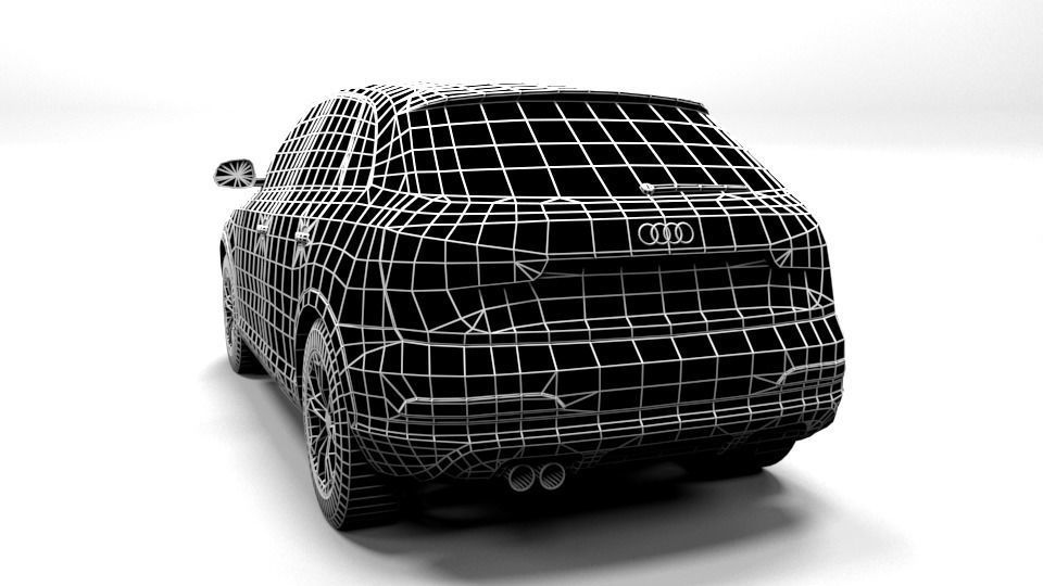 AUDI Q3 2013 LOWPOLY Low-poly 3D model_3