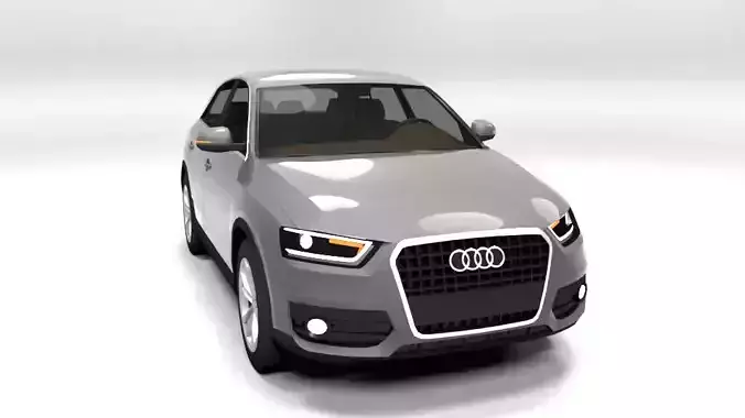 AUDI Q3 2013 LOWPOLY Low-poly 3D model