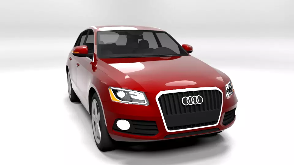 AUDI Q5 2013 LOWPOLY Low-poly 3D model