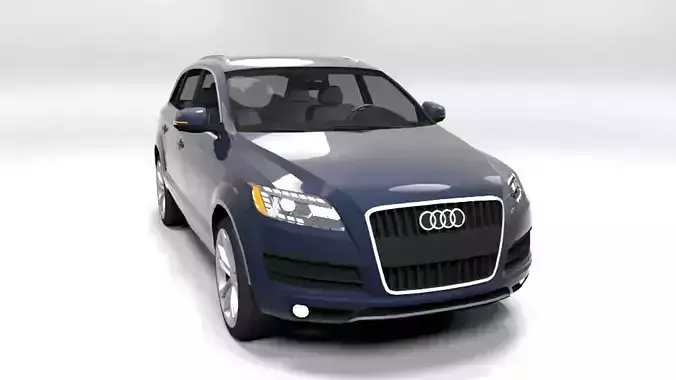 AUDI Q7 2010 LOWPOLY Low-poly 3D model