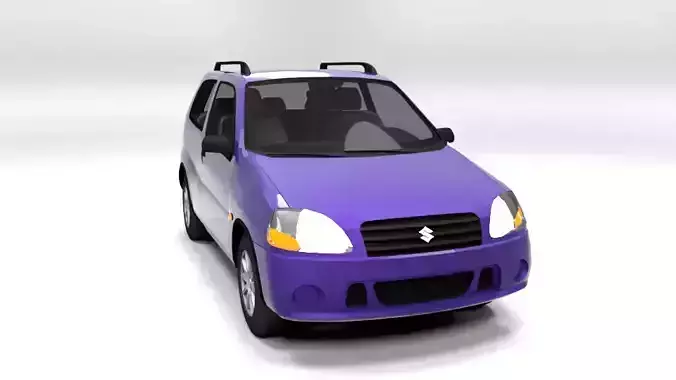 SUZUKI IGNIS 2001 3D LOWPOLY  Low-poly 3D model