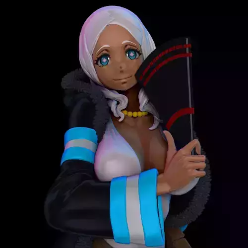 Hibana - Fire Force fan model 3D print model