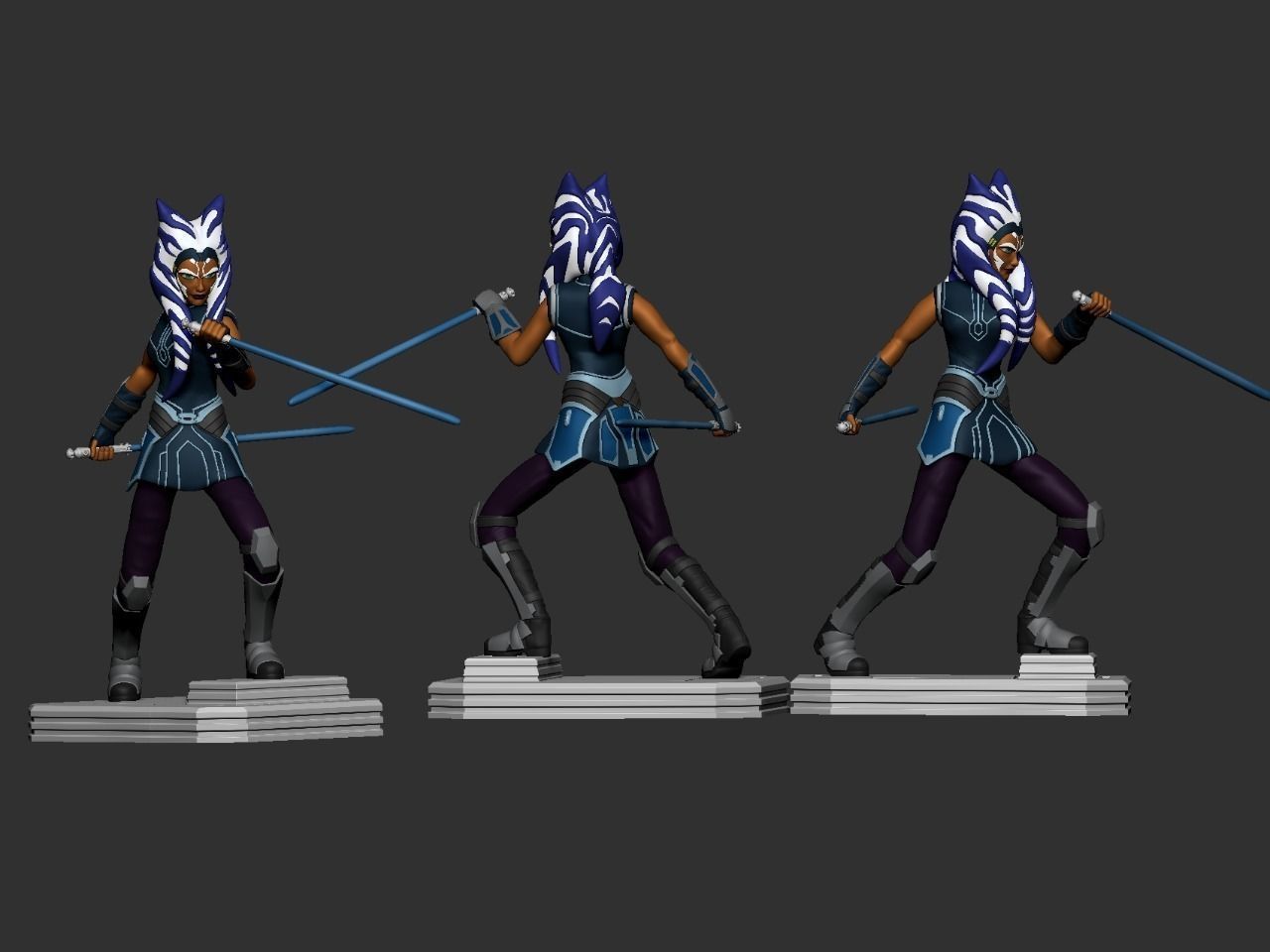 Ashoka Thano Star Wars model 2 3D print model_4