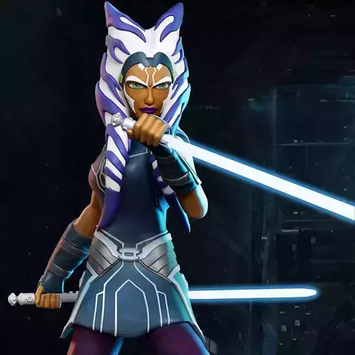 Ashoka Thano Star Wars model 2