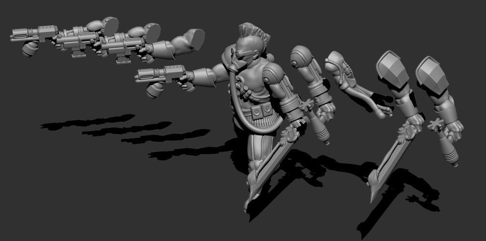 Cyberzerkers - Thrashers 3D print model_3