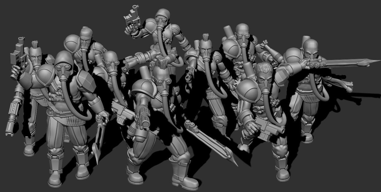 Cyberzerkers - Thrashers 3D print model_6