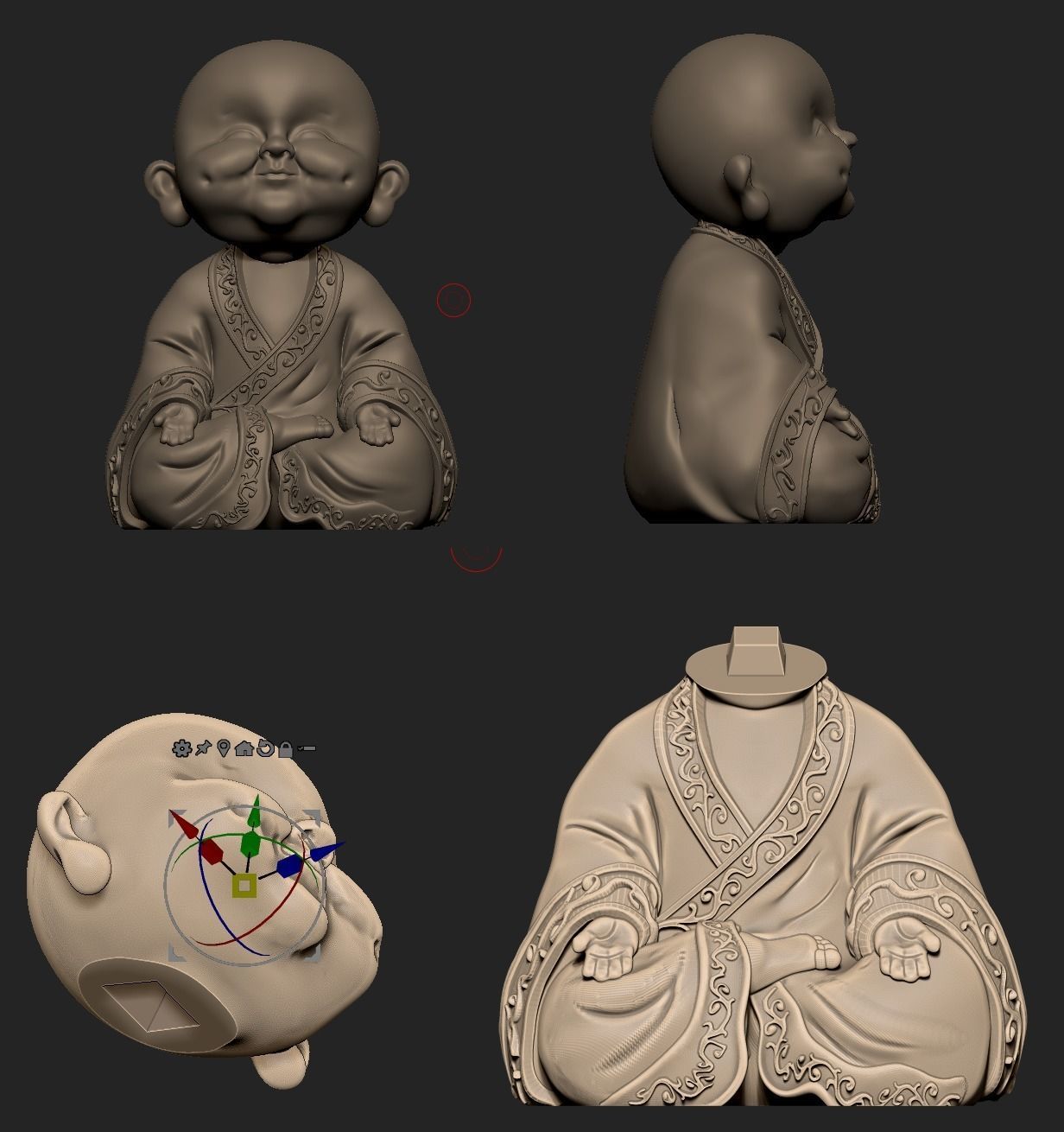 Happy Buddah Buddah Feliz  3D print model_1