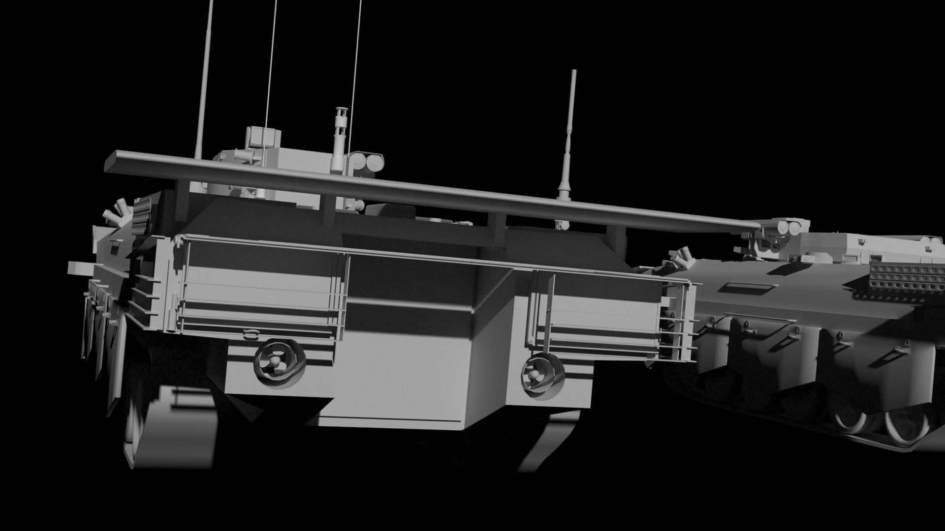 BMMP-1 amphibious infantry fighting vehicle 3D model_5