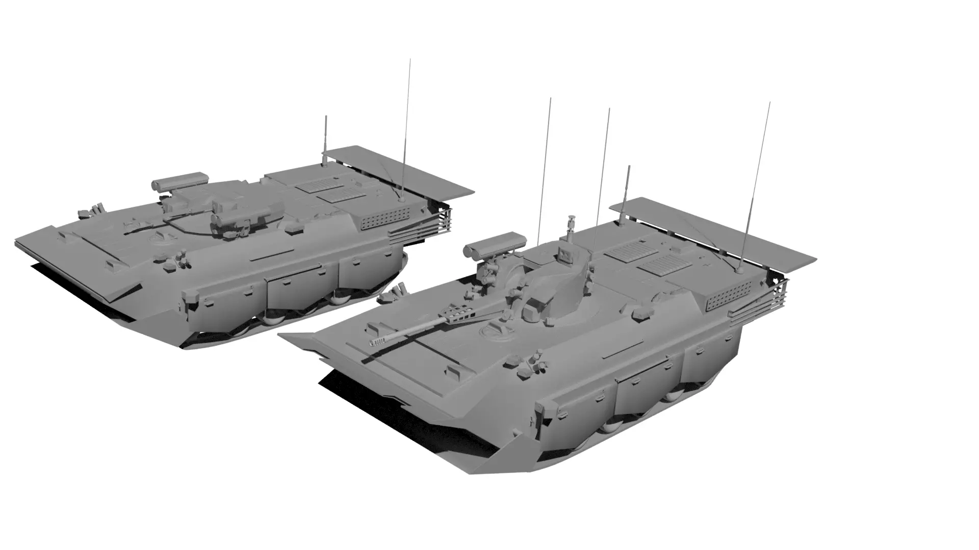 BMMP-1 amphibious infantry fighting vehicle 3D model_0