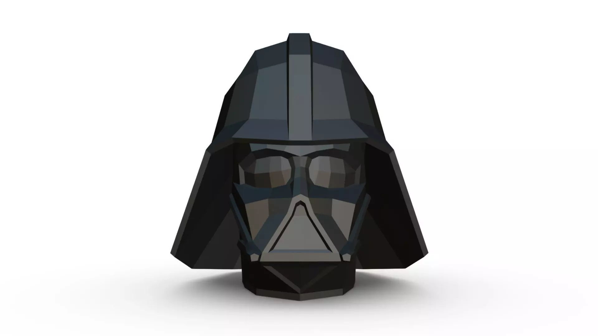 darth vader low poly 3D print model