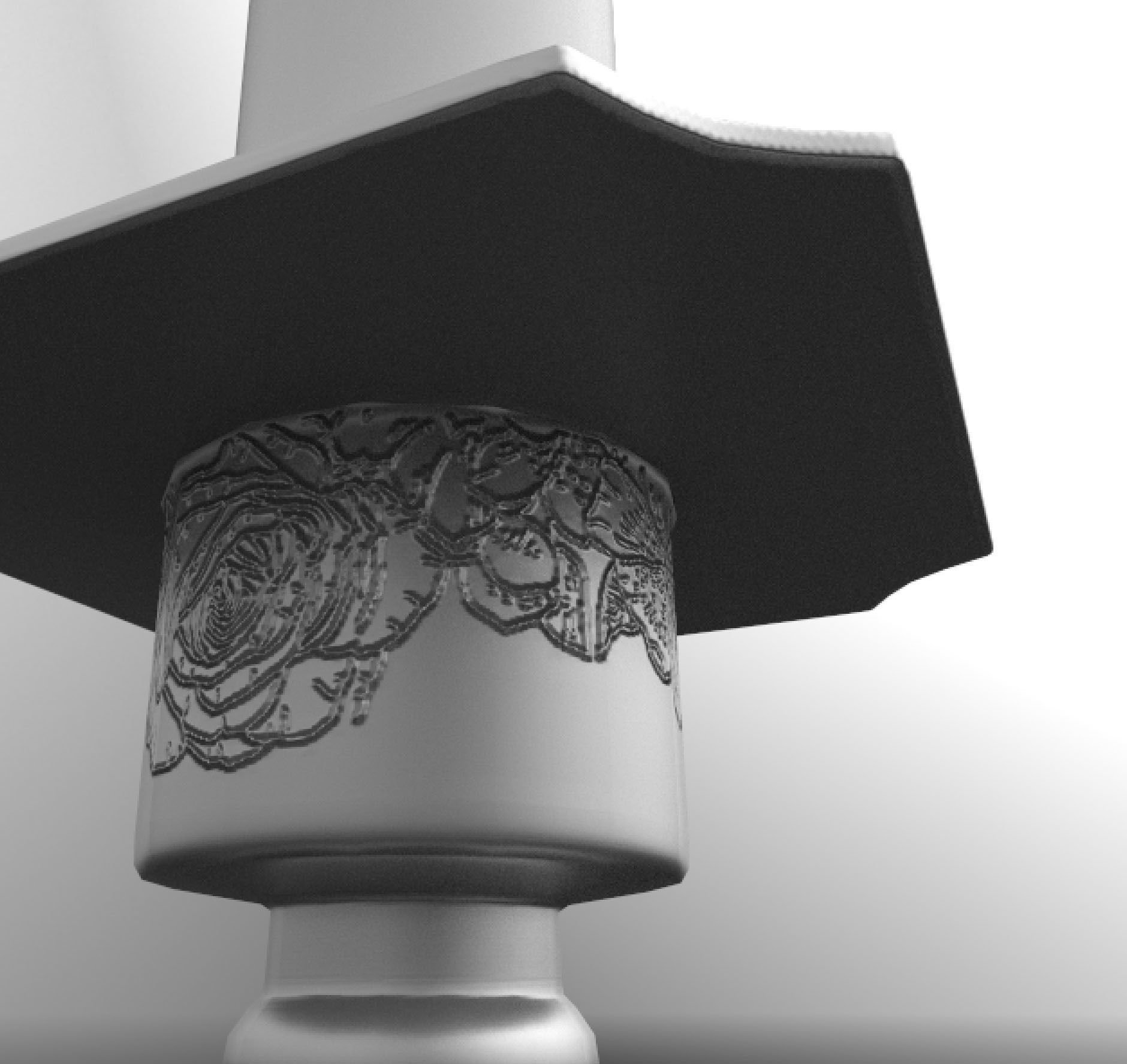 Candle On Stand 3D model_4