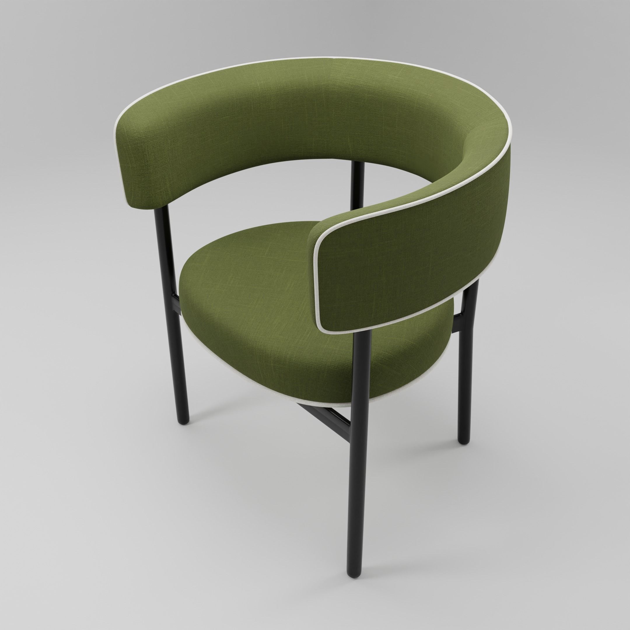 Font Regular Dining Chair By Studio David Thulstrup Free 3D model_2