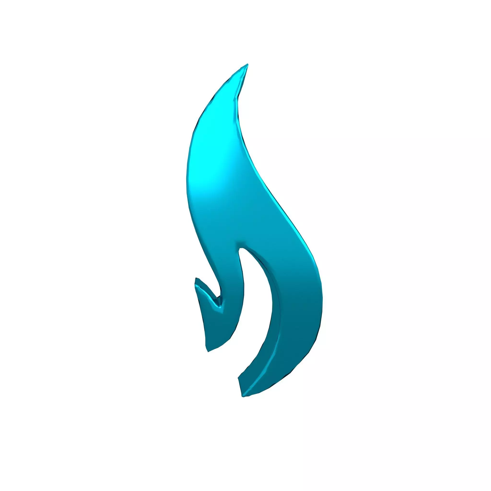 Fire Symbol v4 014 Low-poly 3D model_0