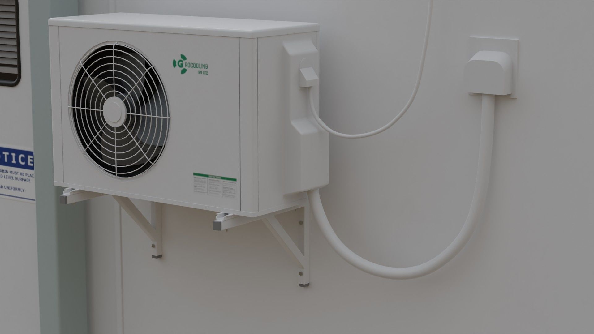 Portable Building 1A Low-poly 3D model_6