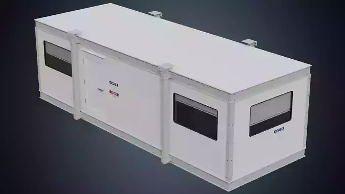 Portable Building 1A Low-poly 3D model