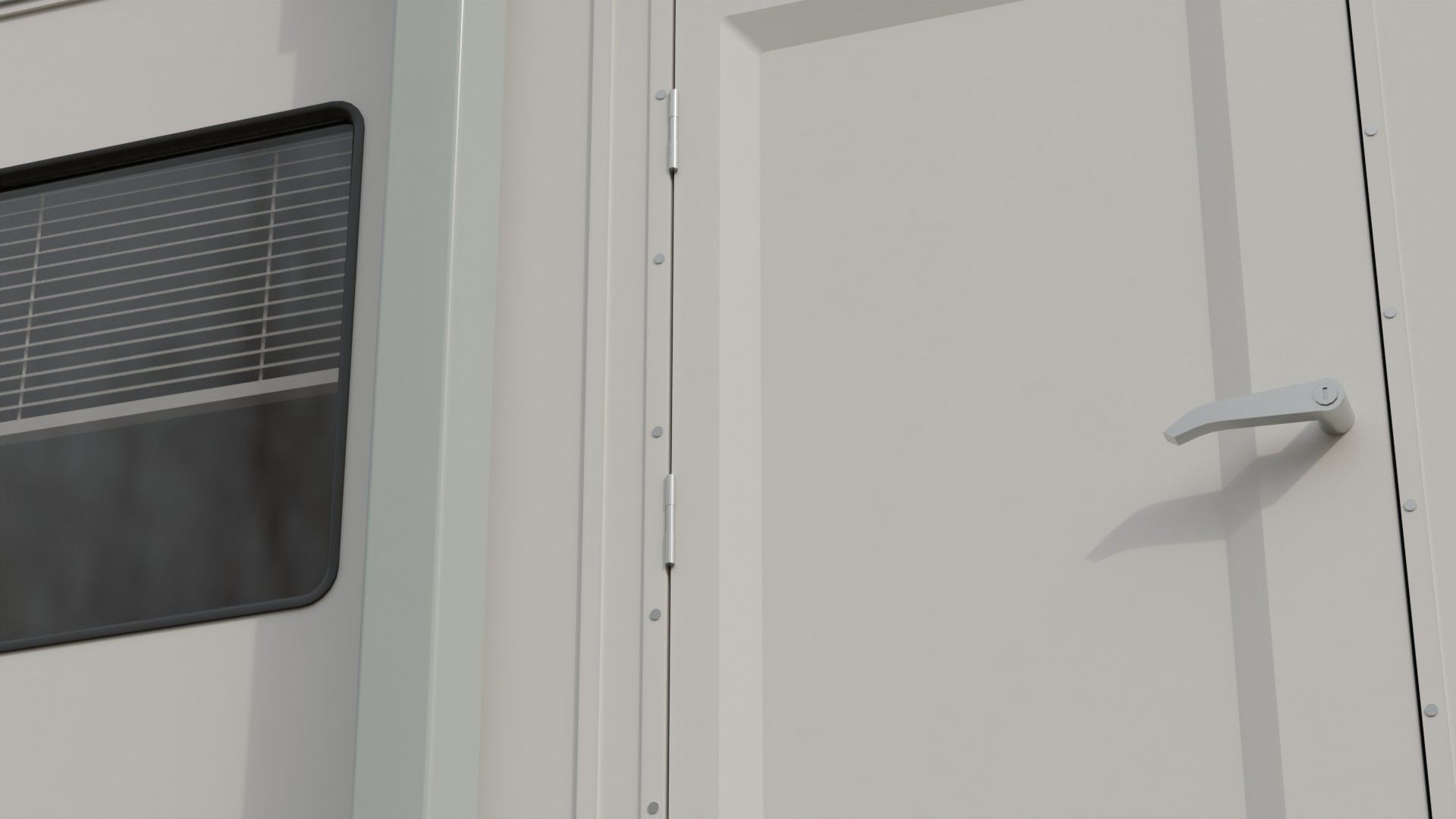 Portable Building 1A Low-poly 3D model_7