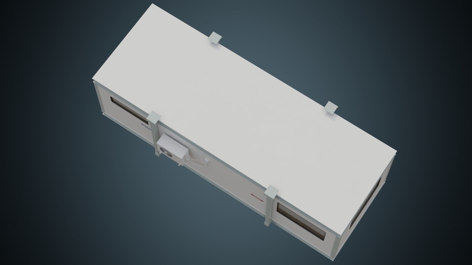 Portable Building 1A Low-poly 3D model_2