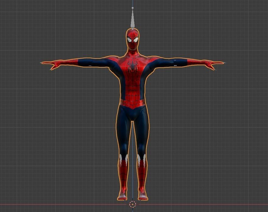 Spider-Man spider man Low-poly 3D model_3