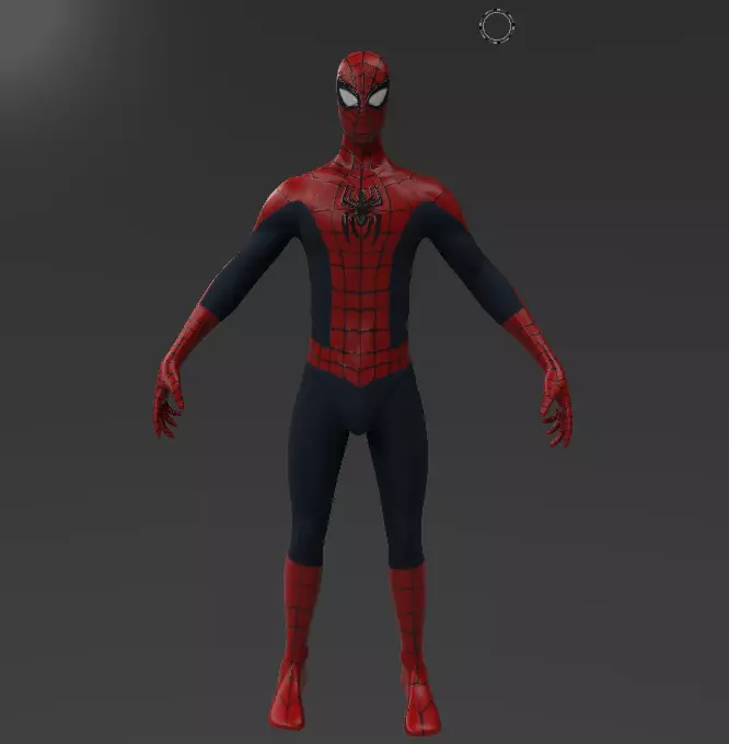 Spider-Man spider man Low-poly 3D model_0