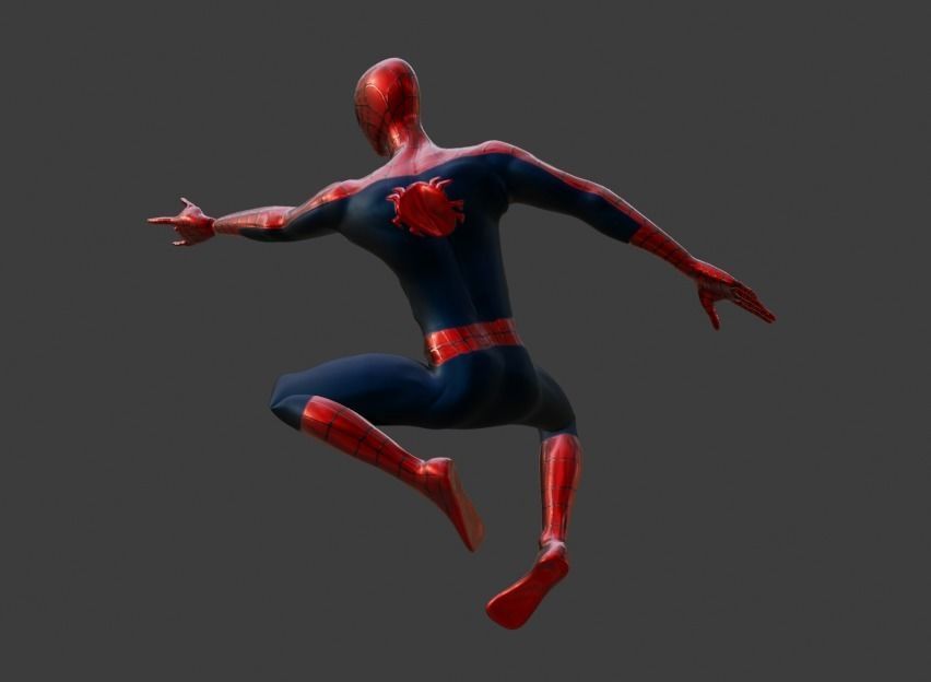 Spider-Man spider man Low-poly 3D model_2