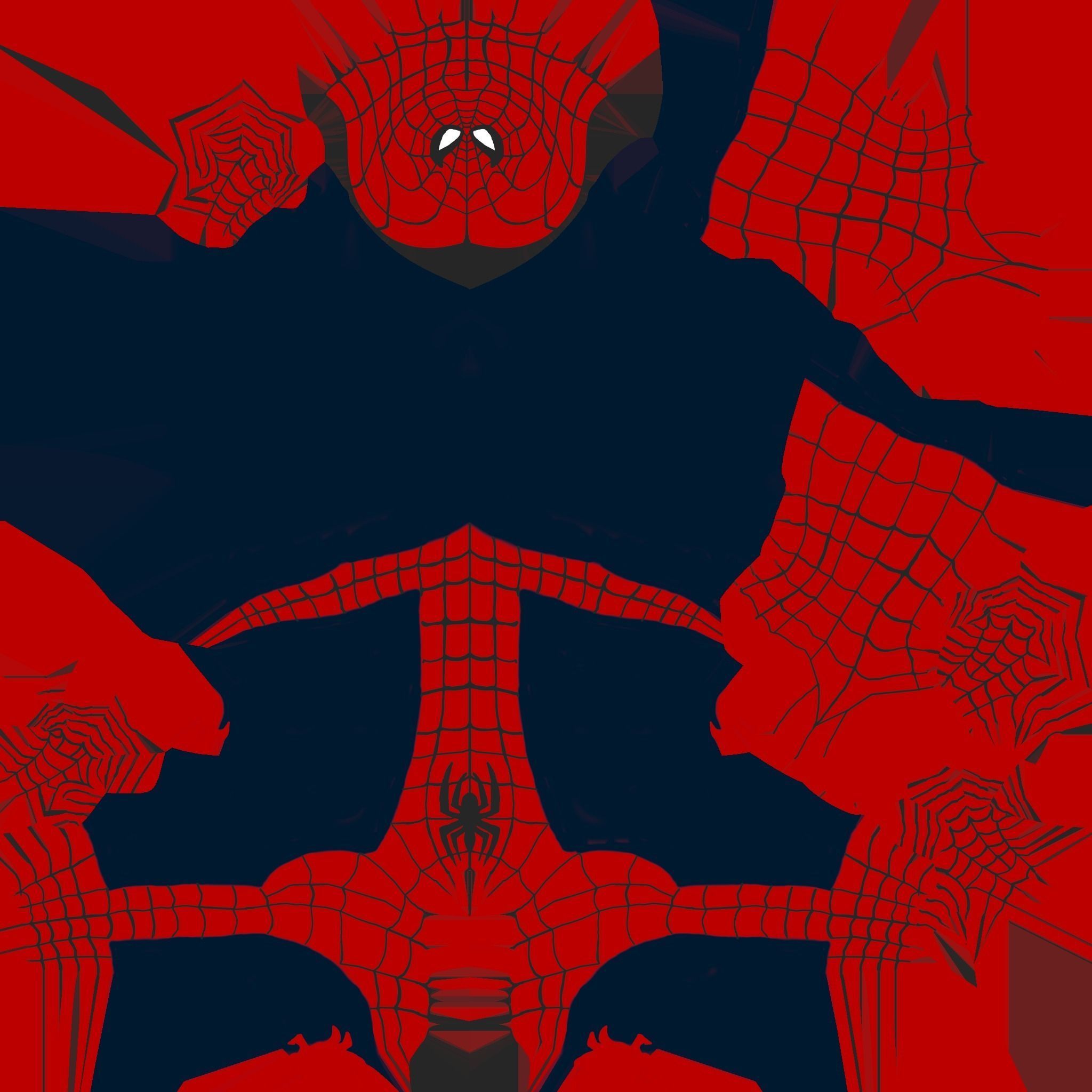 Spider-Man spider man Low-poly 3D model_6