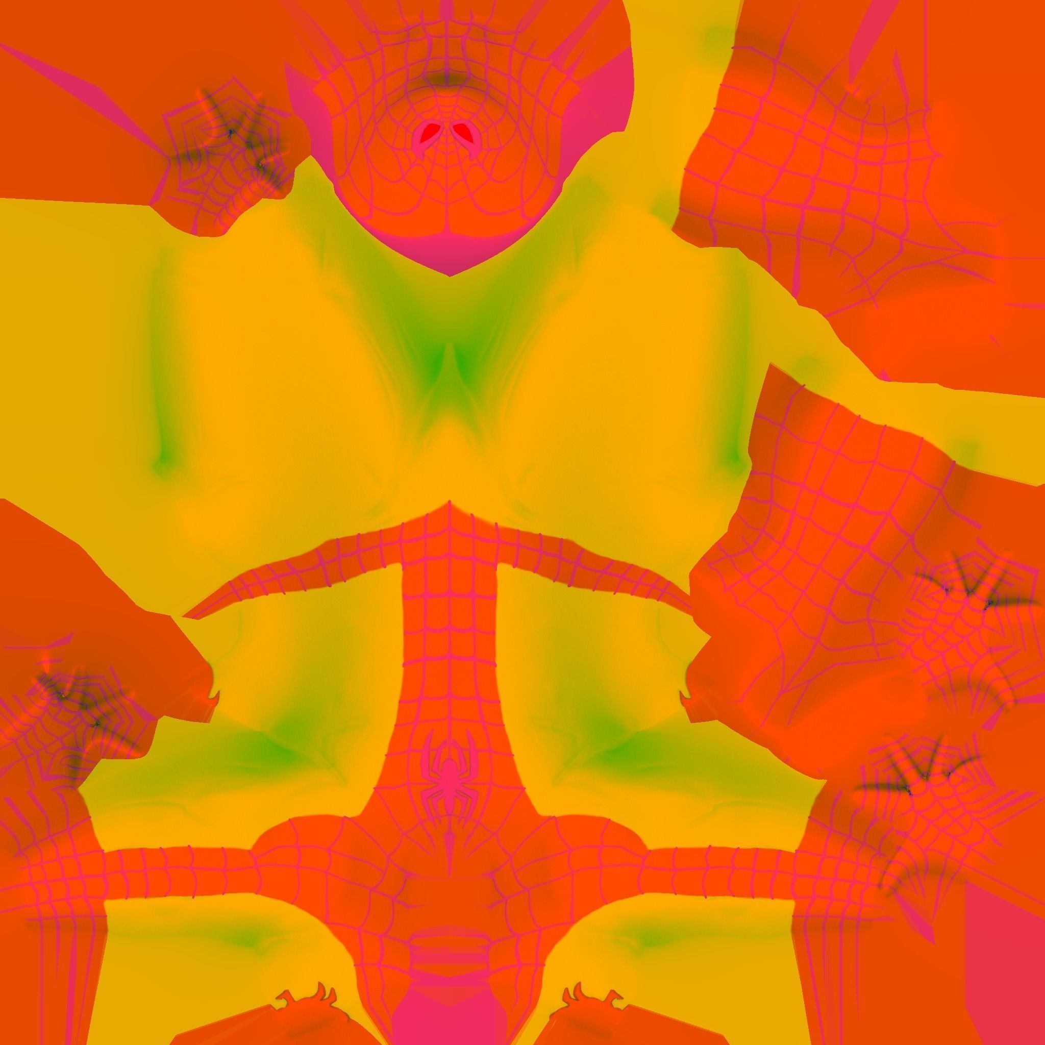 Spider-Man spider man Low-poly 3D model_8