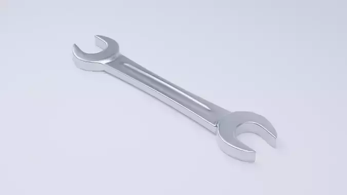 Double Open Ended Wrench Low-poly 3D model