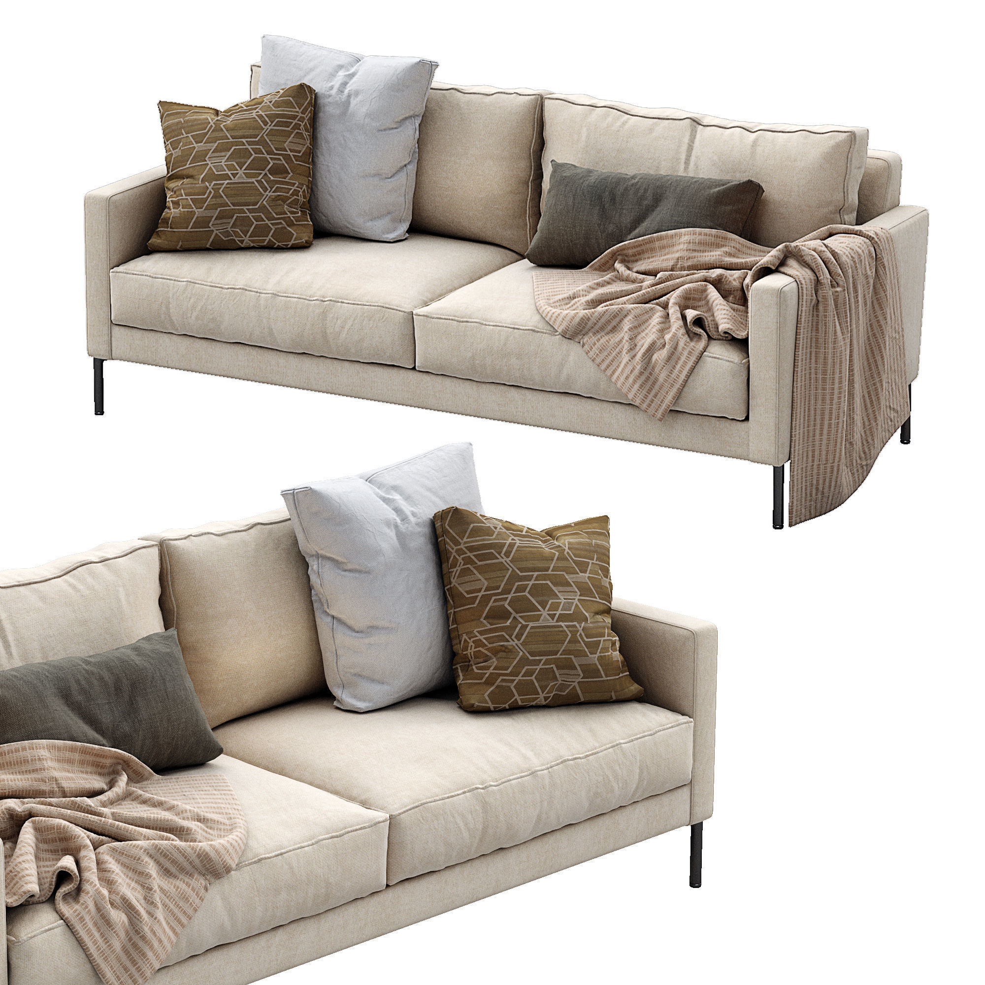 Interface Sofa LUCA  3D model_1