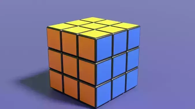 Cube Blender Free 3D model