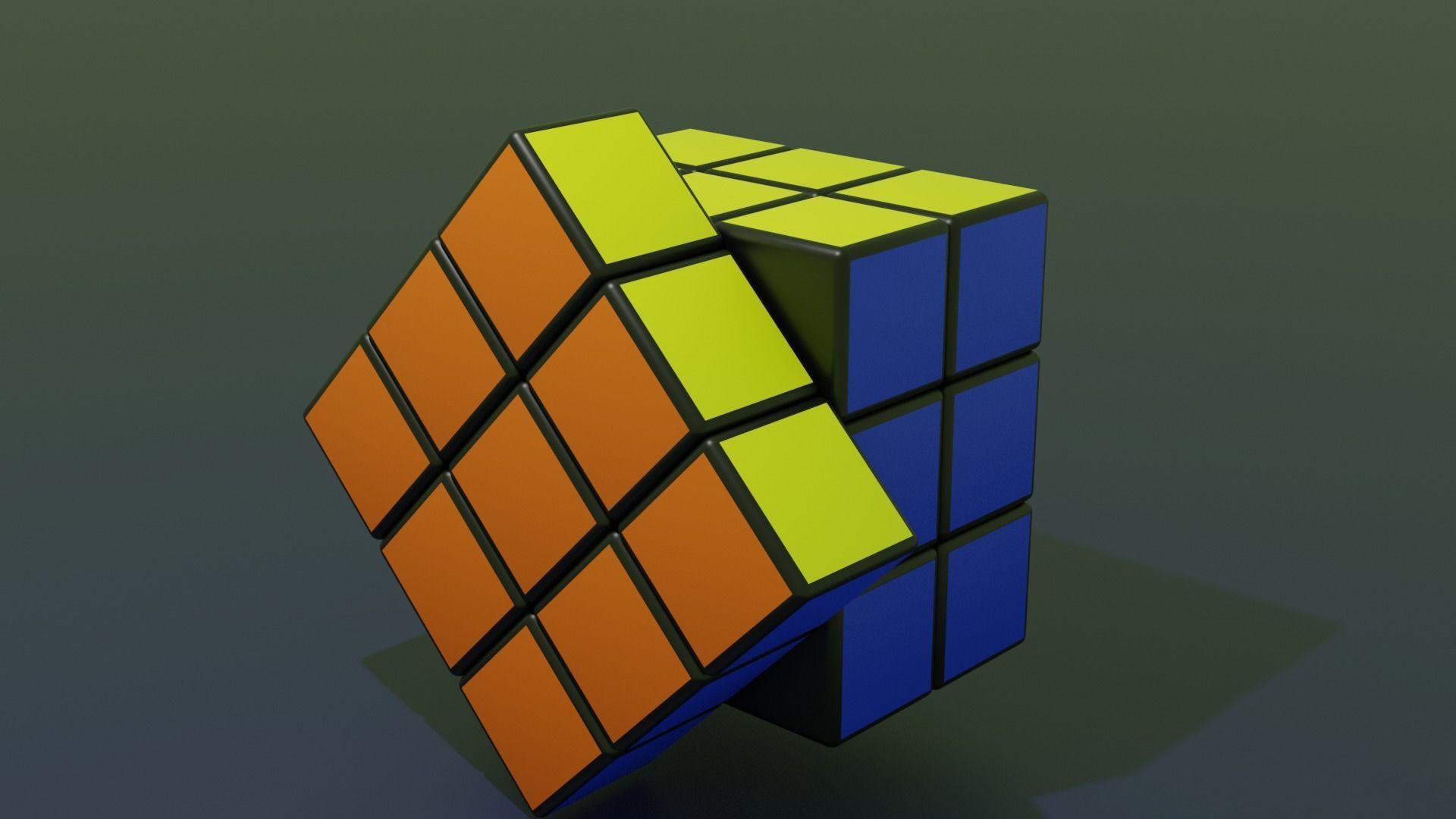 Cube Blender Free 3D model_3