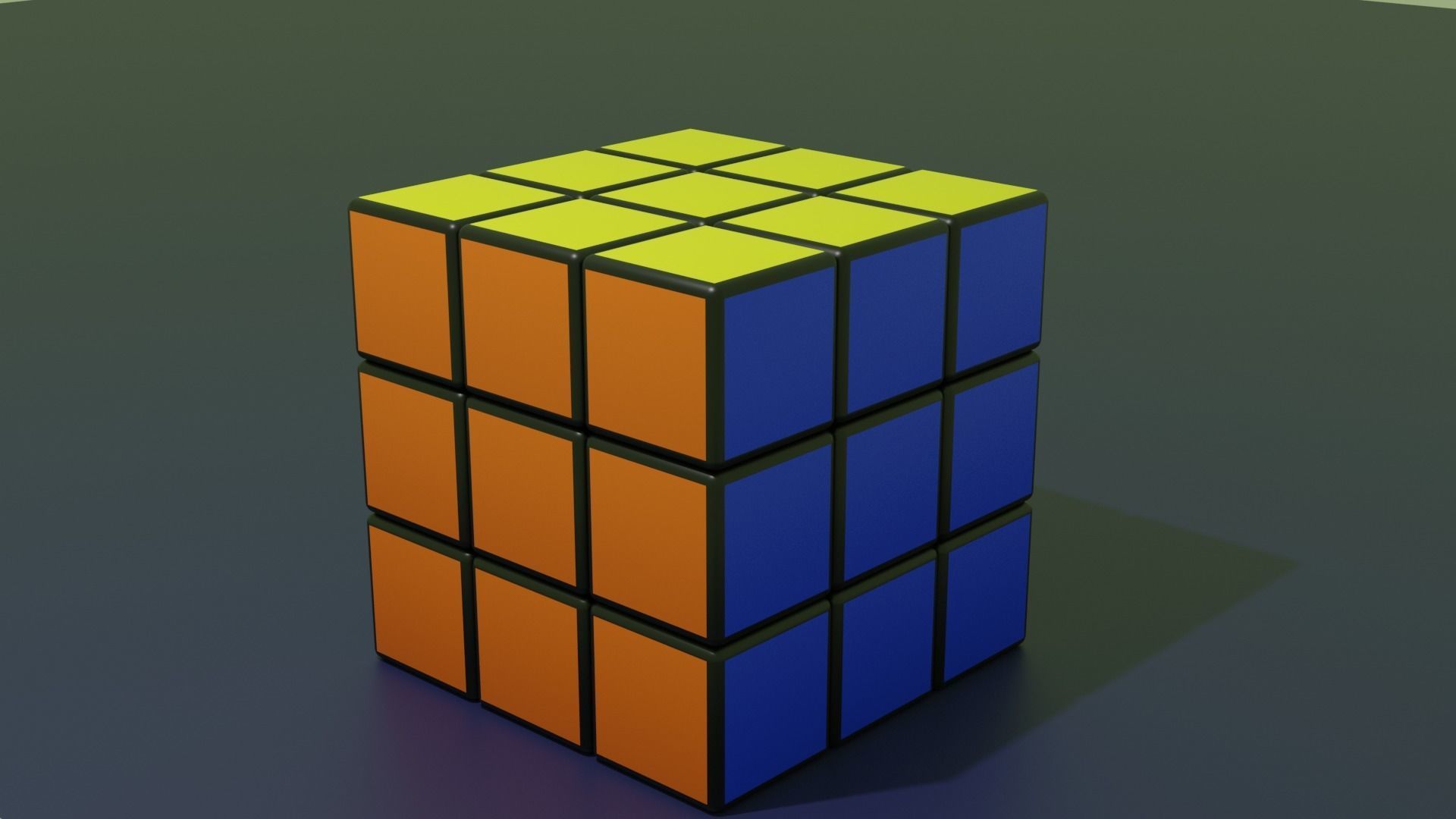 Cube Blender Free 3D model_1