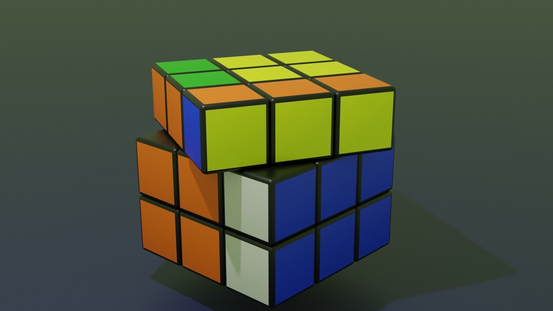 Cube Blender Free 3D model_5