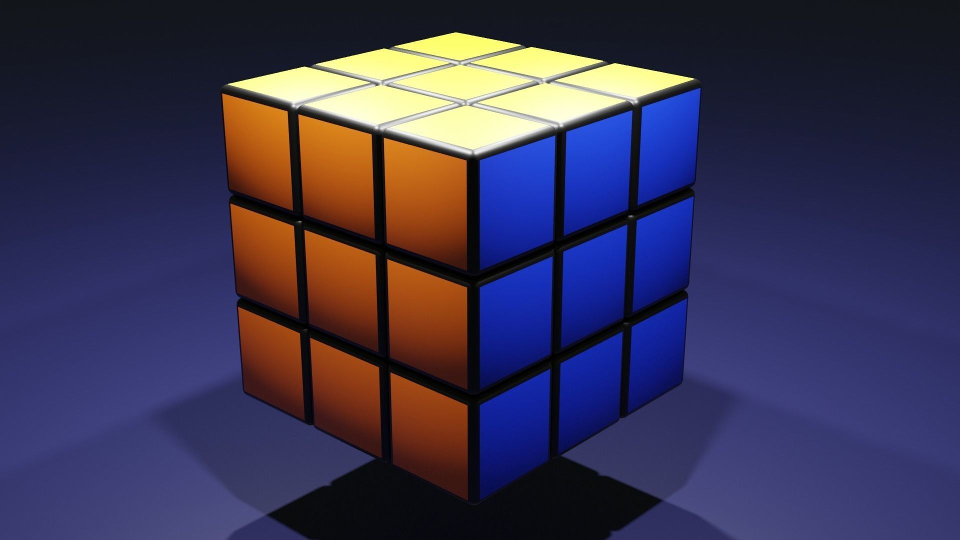 Cube Blender Free 3D model_2