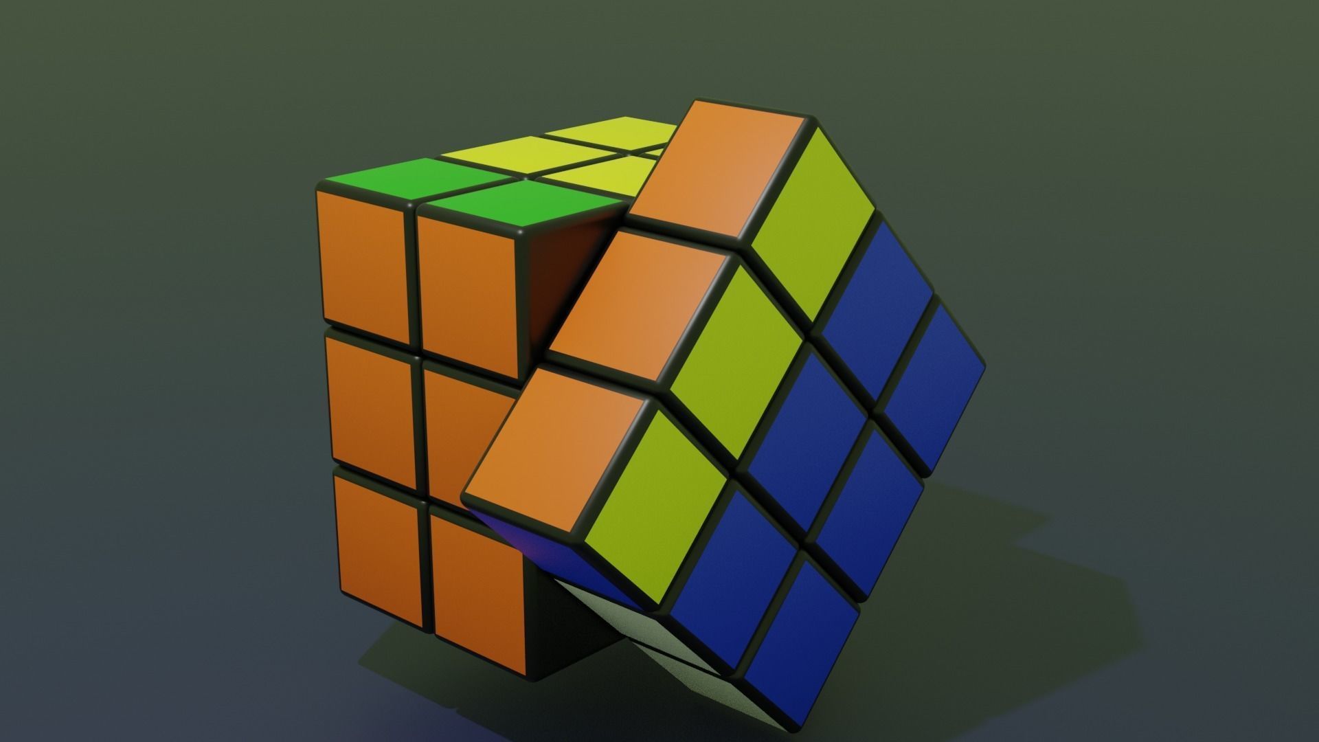 Cube Blender Free 3D model_4