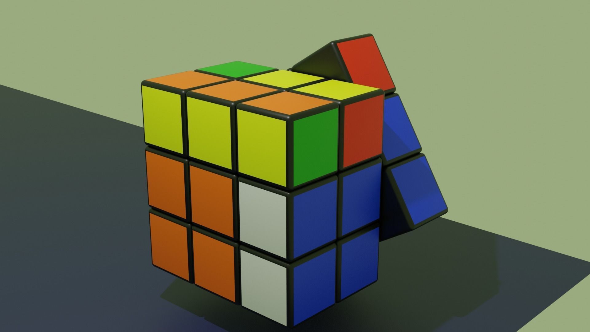 Cube Blender Free 3D model_6