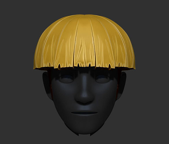 Cueball Hairstyle 3D model