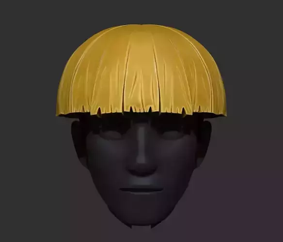 Cueball Hairstyle 3D model