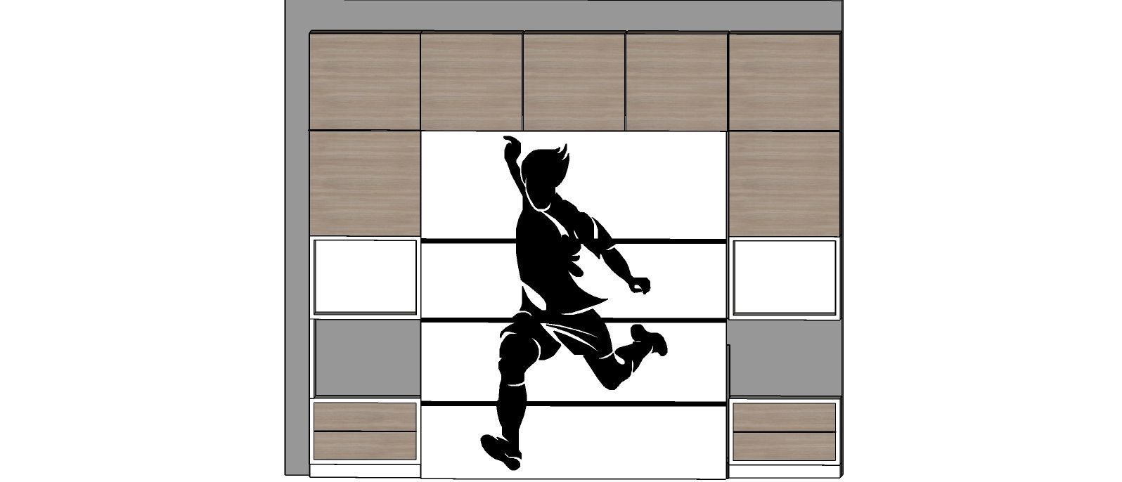 Murphy Bed 3D model_5