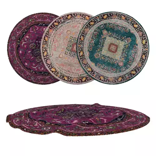 Round Rug Set 123