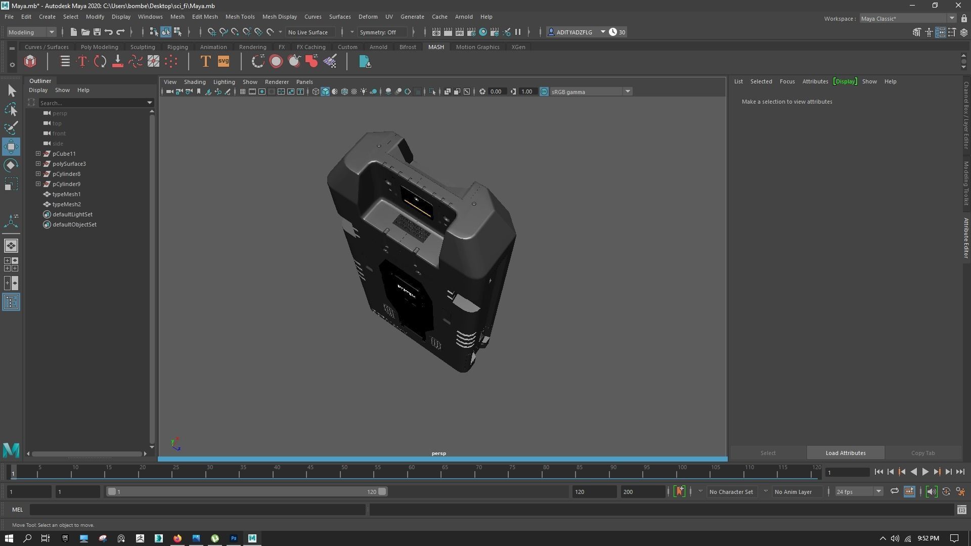 Sci-Fi Crate Free 3D model_3