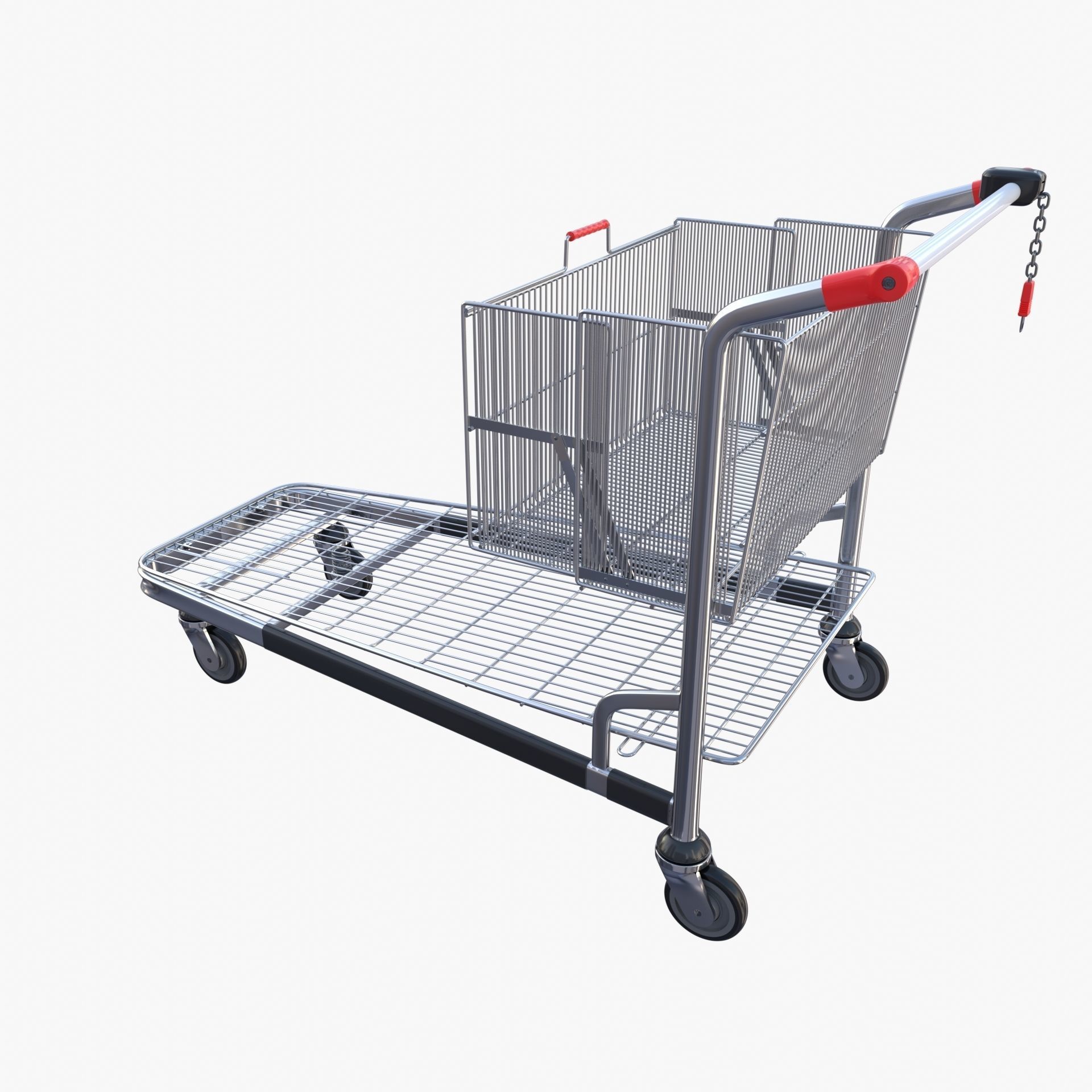 Shopping cart v2 3D model_12