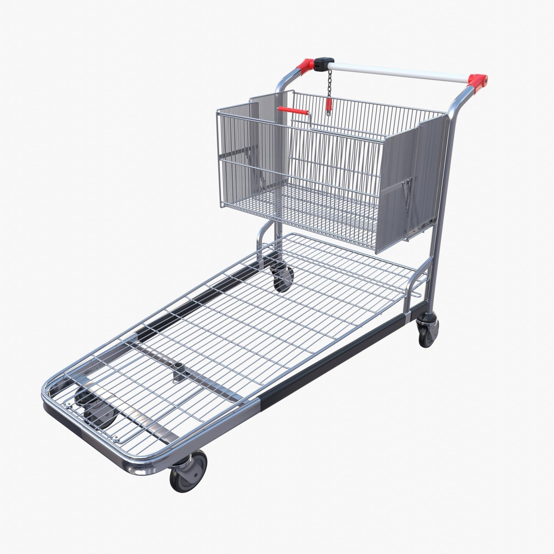 Shopping cart v2 3D model_10