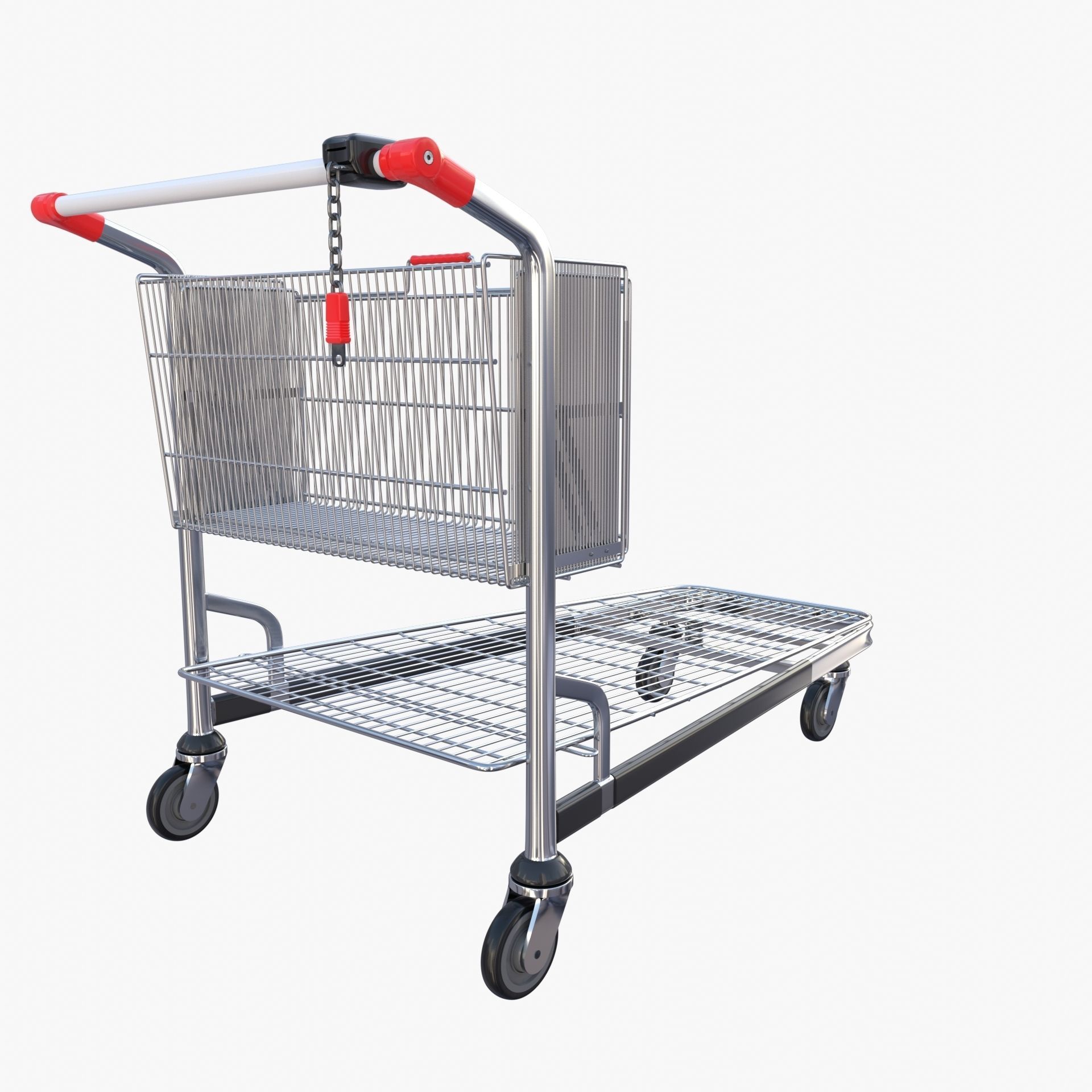 Shopping cart v2 3D model_4