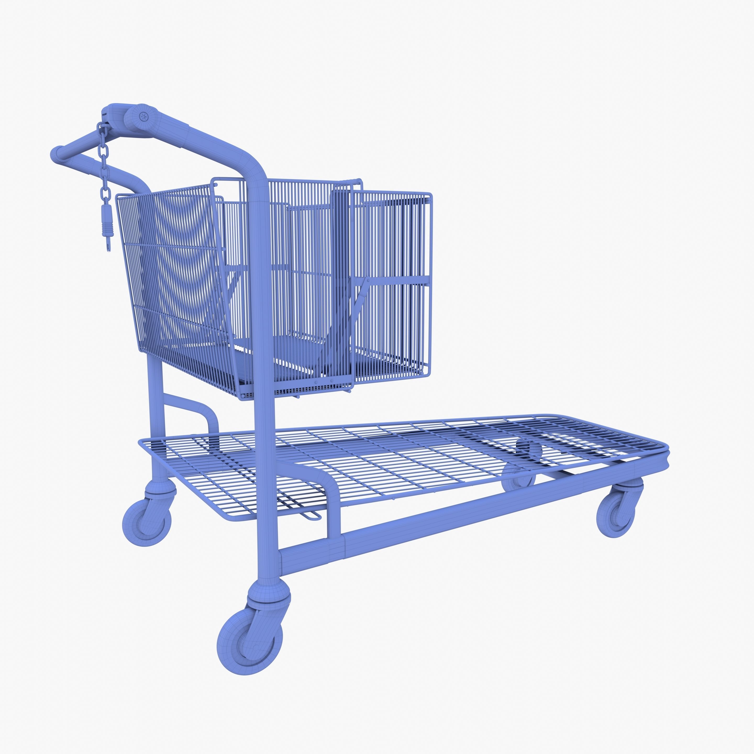Shopping cart v2 3D model_17
