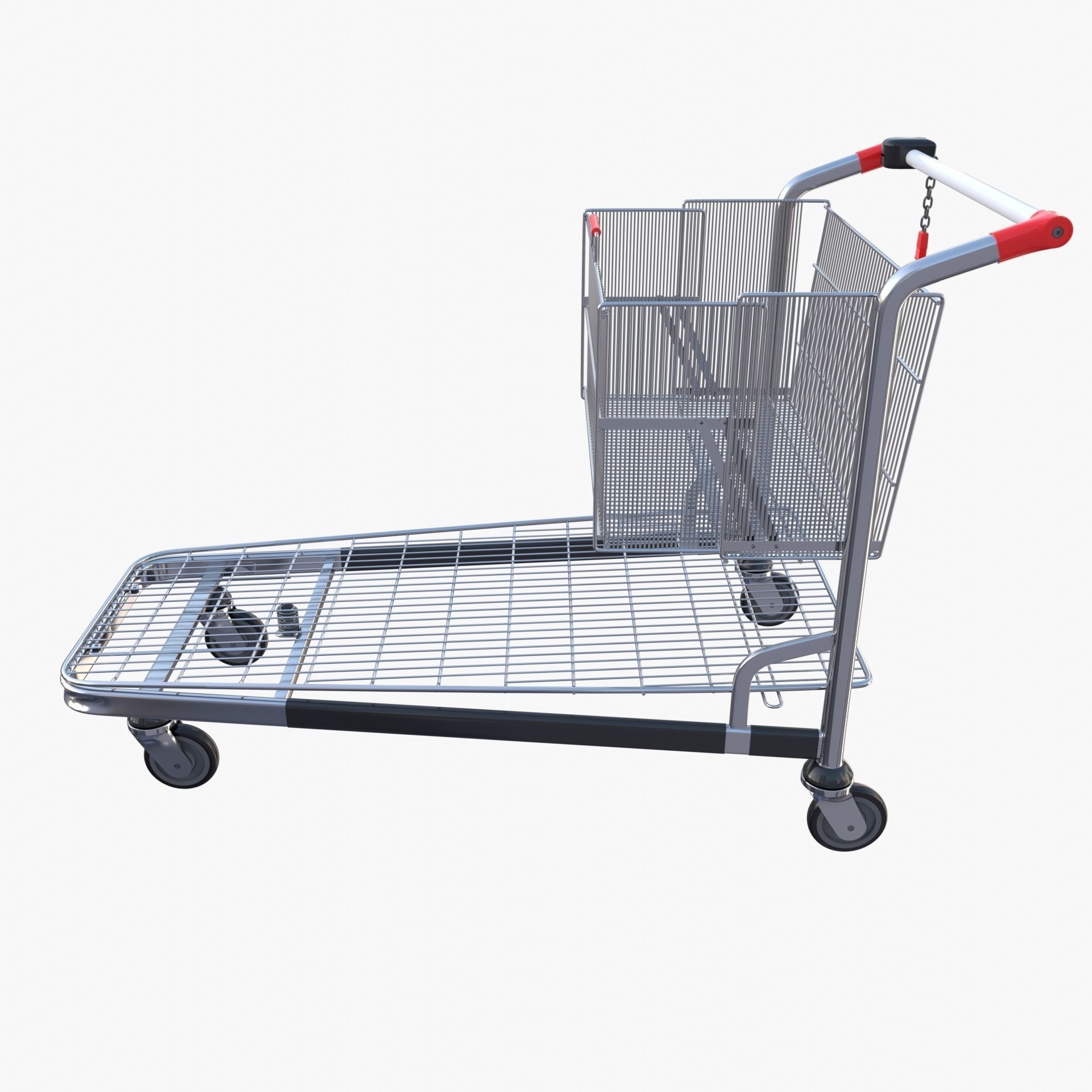 Shopping cart v2 3D model_11