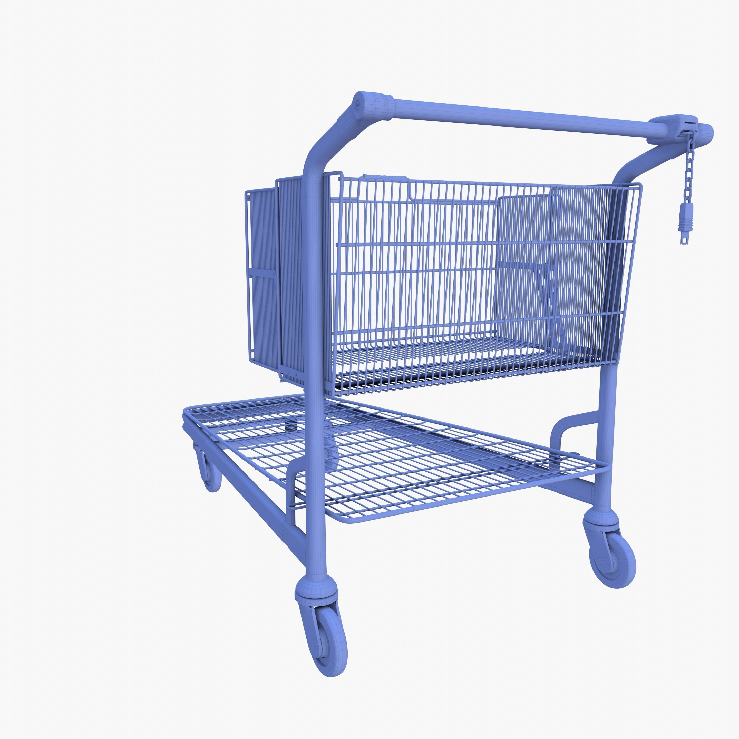 Shopping cart v2 3D model_16
